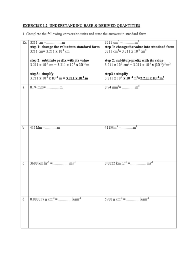 Exercise Understanding Base | PDF
