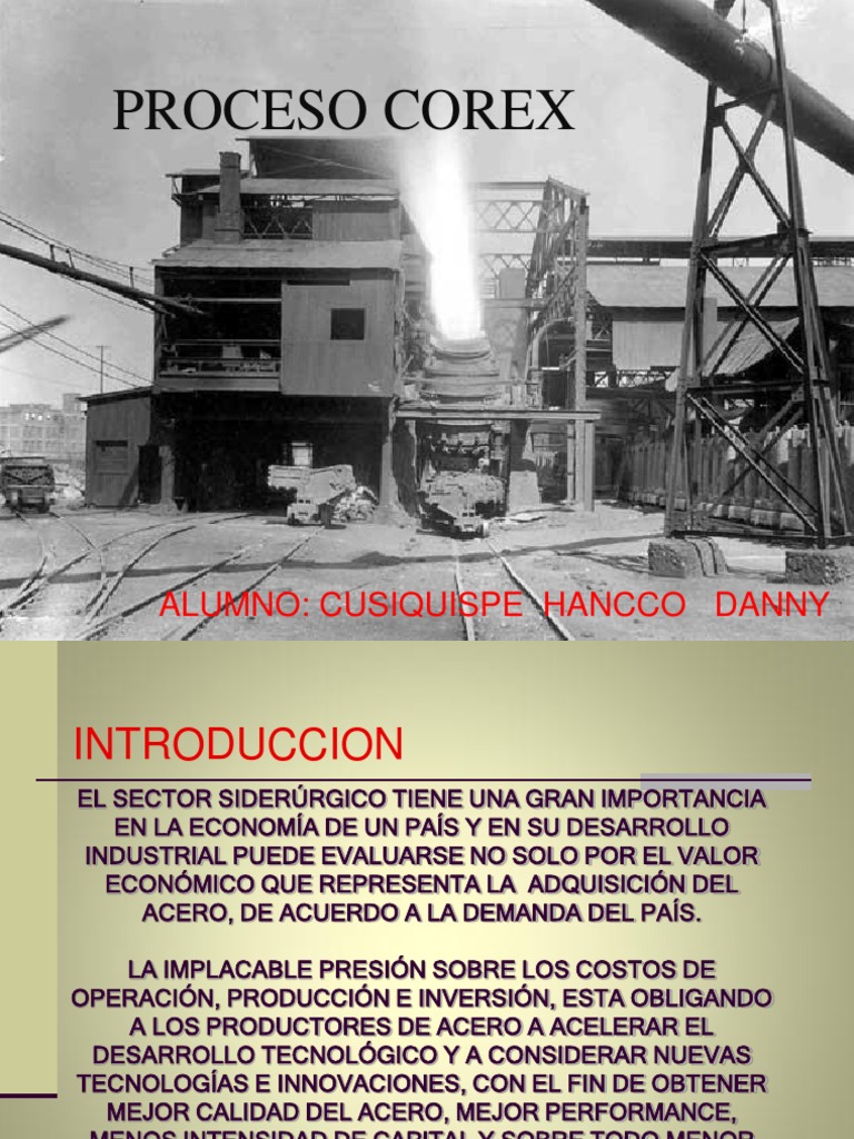 Proceso Corex: Innovación en Siderurgia | PDF | Arrabio | Alto horno