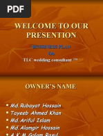 Download BUSSINESS PLAN  On  TLC wedding consultant    by TAYEEB AHMED KHAN SN17665405 doc pdf