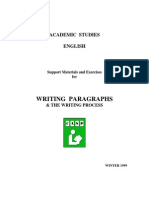 Writing Paragraphs