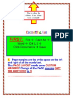 Formatting A Word Document