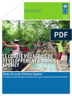 Études de Cas de L'initiative Equateur: LE COMITÉ VILLAGEOIS DE DÉVELOPPEMENT D'ANDO KPOMEY, Togo