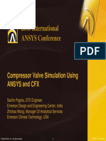 Compressor Valve Simulation Using ANSYS and CFX