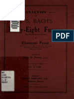 Analyses of Bach's 48 Preludes and Fugues by Ebenezer Sprout
