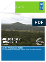 Case Studies UNDP: SULEDO FOREST COMMUNITY, Tanzania