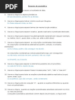 Resumo de gramática