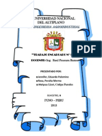 Operacion y Procesos para La Obtencion de Hilos