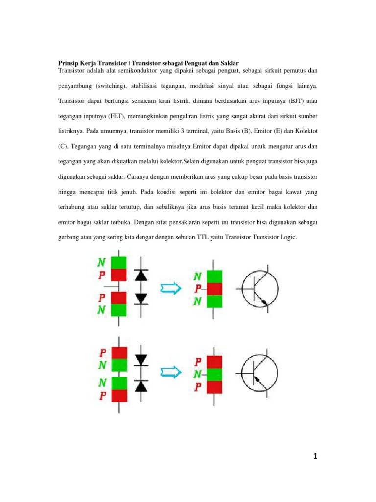 Prinsip Kerja Transistor Bjt Npn IMAGESEE
