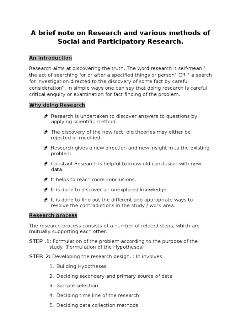 research articles note