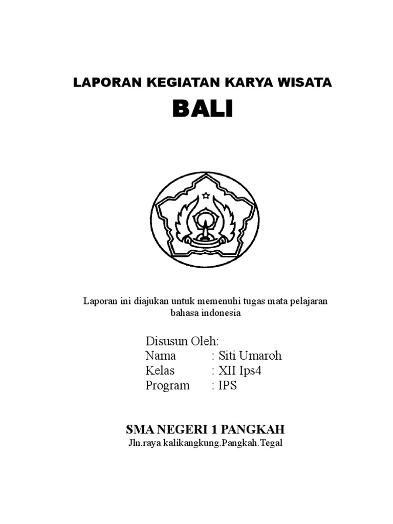 Contoh Cover Karya Tulis Ilmiah Mosaicone