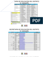 Datos Colegios Distritales de Bogota D.C