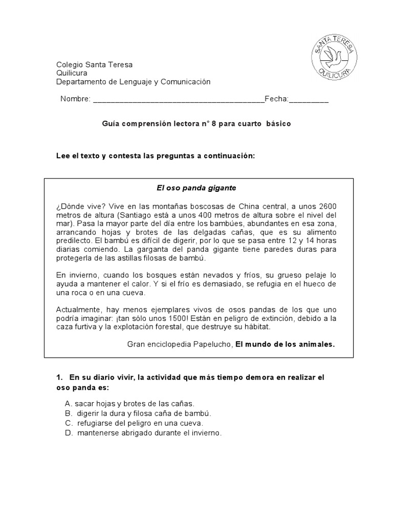 Guías de Comprensión Lectora 4° Básico | PDF | Ensillar | Astronautas