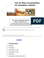 'Introduction to the locomotion of limbless modular robots