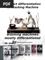 Download Product Differentiation in Washing Machine mobile phone and tv by sarah x SN17673816 doc pdf