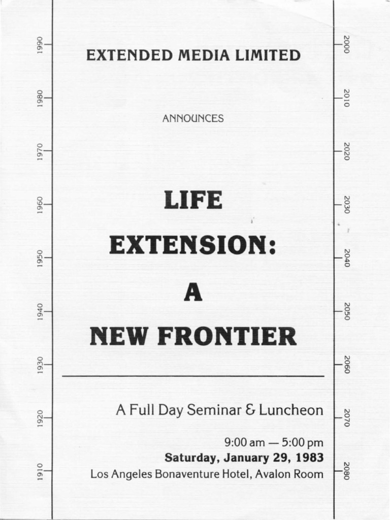 Life Extension: A New Frontier | PDF | Life Extension