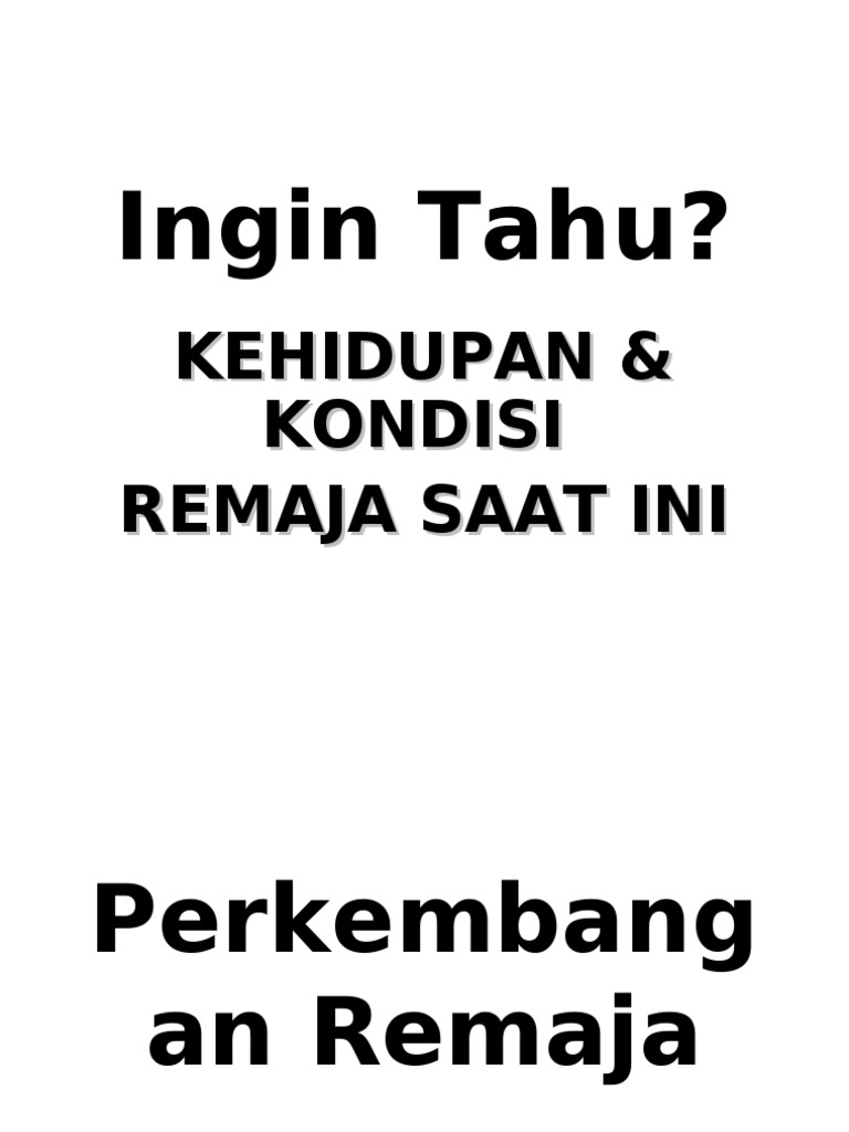 PPT Remaja Islam