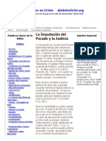 La Imputación Del Pecado y La Justicia