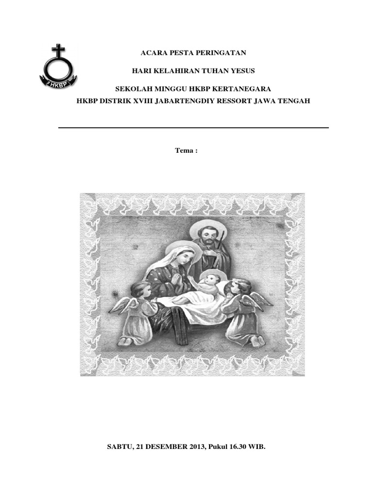 Liturgi Ibadah Natal Anak Sekolah Minggu Gki Di Papua ...