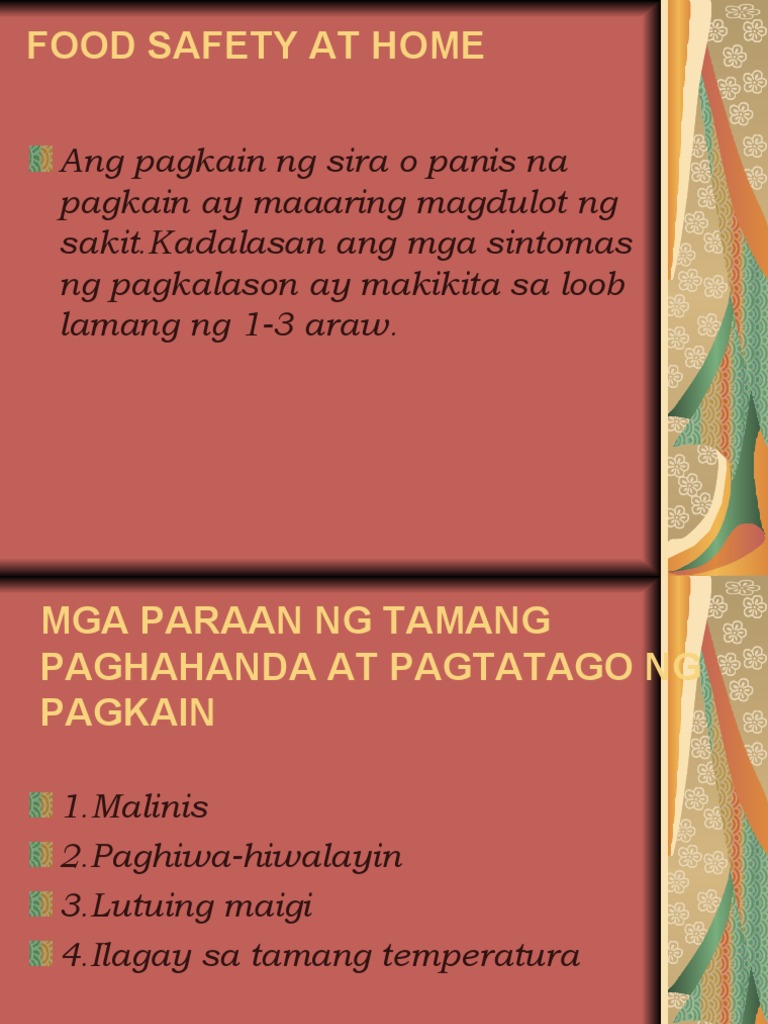 Food Safety at Home PDF