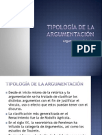 Tipología de La Argumentación