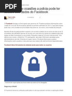 Saiba em que ocasiões a polícia pode ter acesso aos dados do Facebook - TechTudo