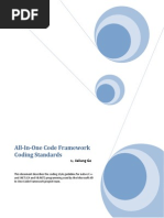 C# All-In-One Code Framework Coding Standards