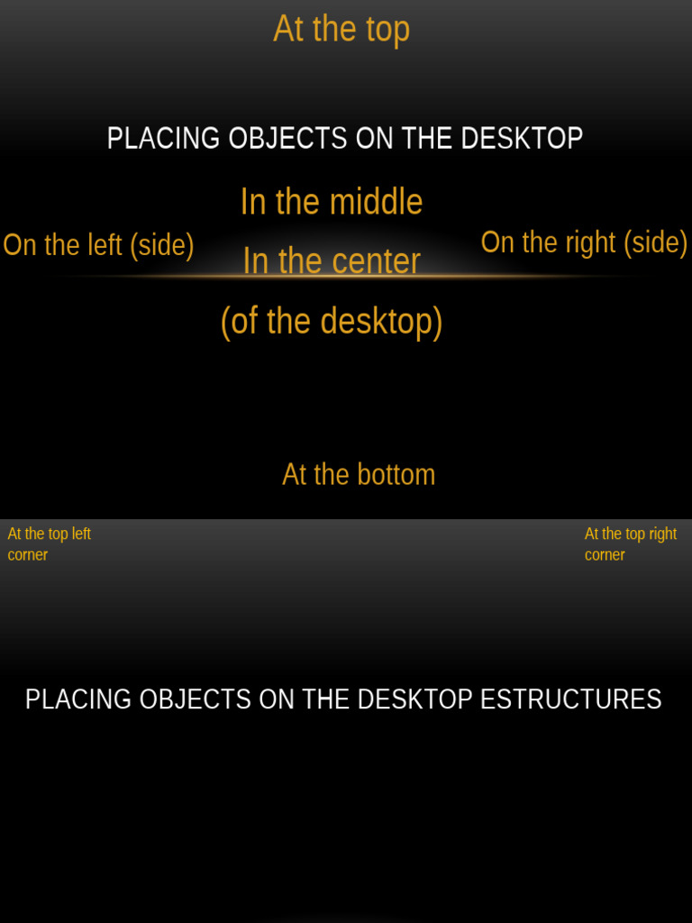 Desktop Object Placement Guide | PDF