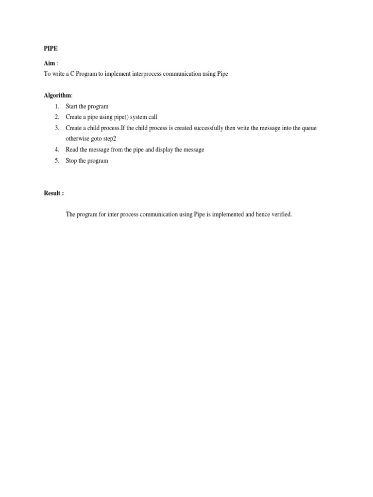 Pipe | PDF