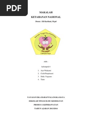 Makalah Ketahanan Nasional