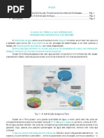 A água na terra e a sua distribuição