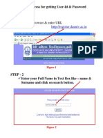 Open The Browser & Enter URL: Registration Process For Getting User-Id & Password With Example - STEP-1