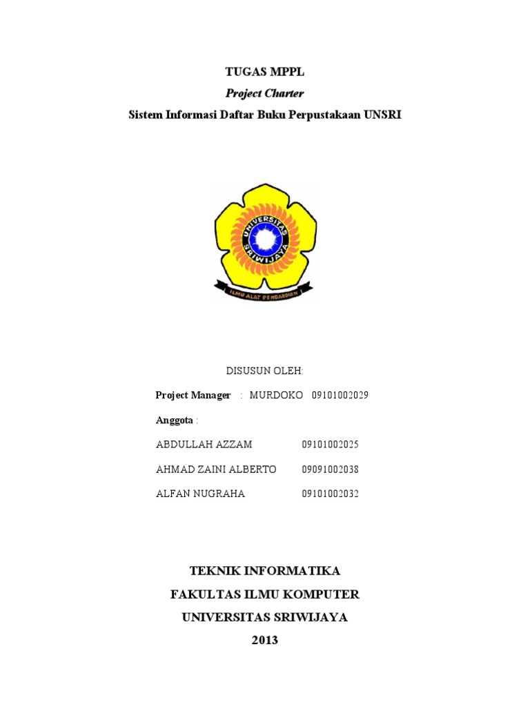 contoh project charter