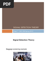 Signal Detection Theory