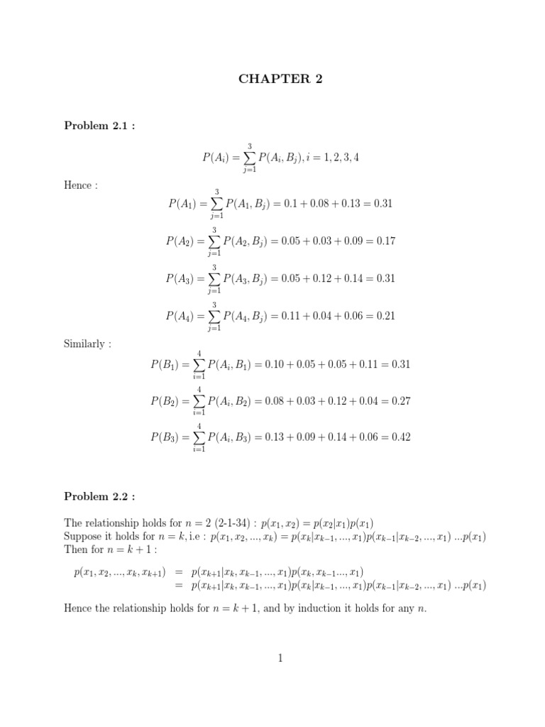 Chap2 Proakis Solution Manual | PDF