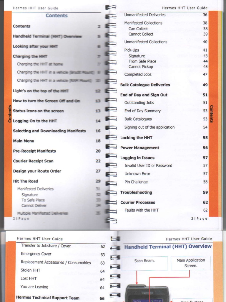 Hermes HHT User Guide Overview | PDF | Computing