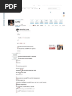 How To Love Chords by Lil Wayne PDF