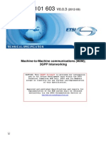 Machine-to-Machine Communications (M2M) 3GPP Interworking: Technical Specification