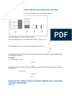 Multiplication of Fractions With the Same Numerator and Same Denominator