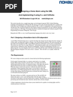 Designing A Home Alarm Using The Uml and Implementing It Using C++ and Vxworks