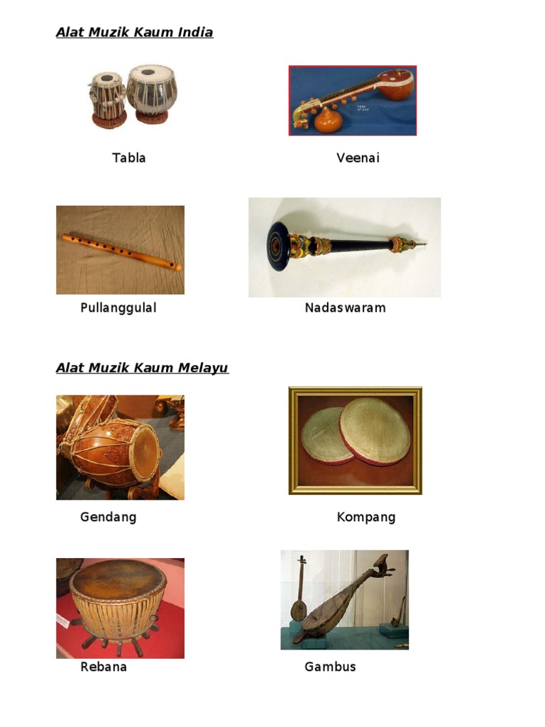 Alat Muzik Kaum India Pdf