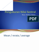 Pengukuran Nilai Pemusatan