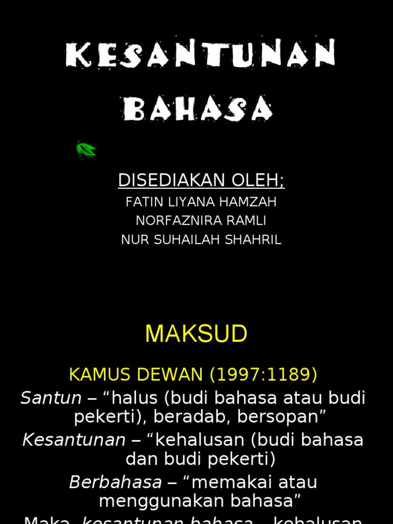 Kesantunan Bahasa G5 Pdf