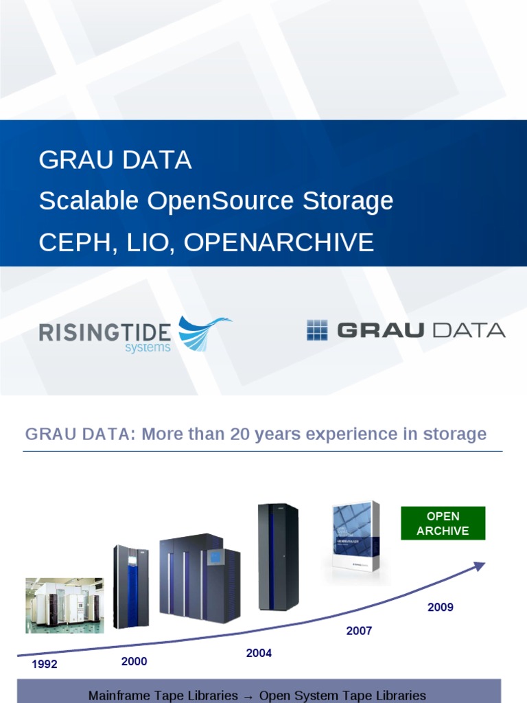 Open Source Scalable Storage Solutions | PDF | File System | Computer ...