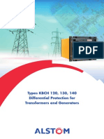 Types KBCH 120, 130, 140 Differential Protection For Transformers and Generators