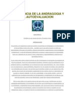 Importancia de La Andragogia y La Autoevaluacion