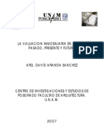 La Valuacin Inmobiliaria en Mxico, Pasado, Presente y Futuro. - Teis-Aranda Snchez David