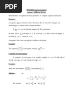 MTH 324 (Complex Analysis) Lecture # 23 (Power Series) : Whenever