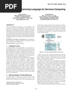 Towards a Programming Language for Services Computing
