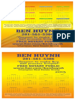 Ben Huynh CalBen Huynh Calendar 2014-2015endar 2014-2015 (1)
