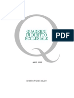 Di Diritto Ecclesiale: Quaderni